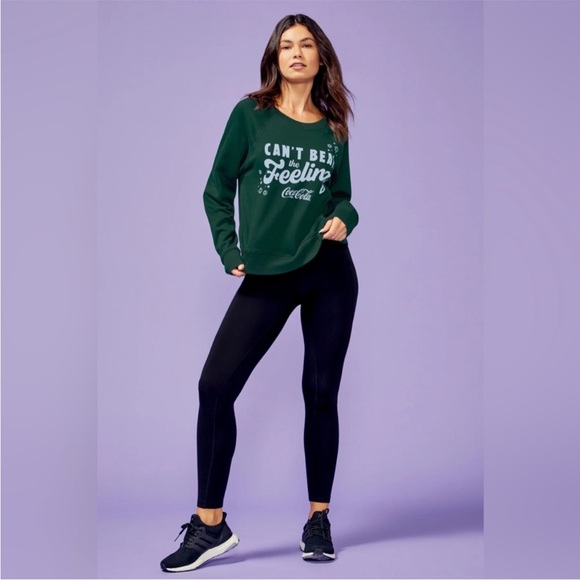 Wildfox Sweaters - Wildfox Retro Green Can’t Beat the Feeling Coca Cola Graphic Print Coke Sweater